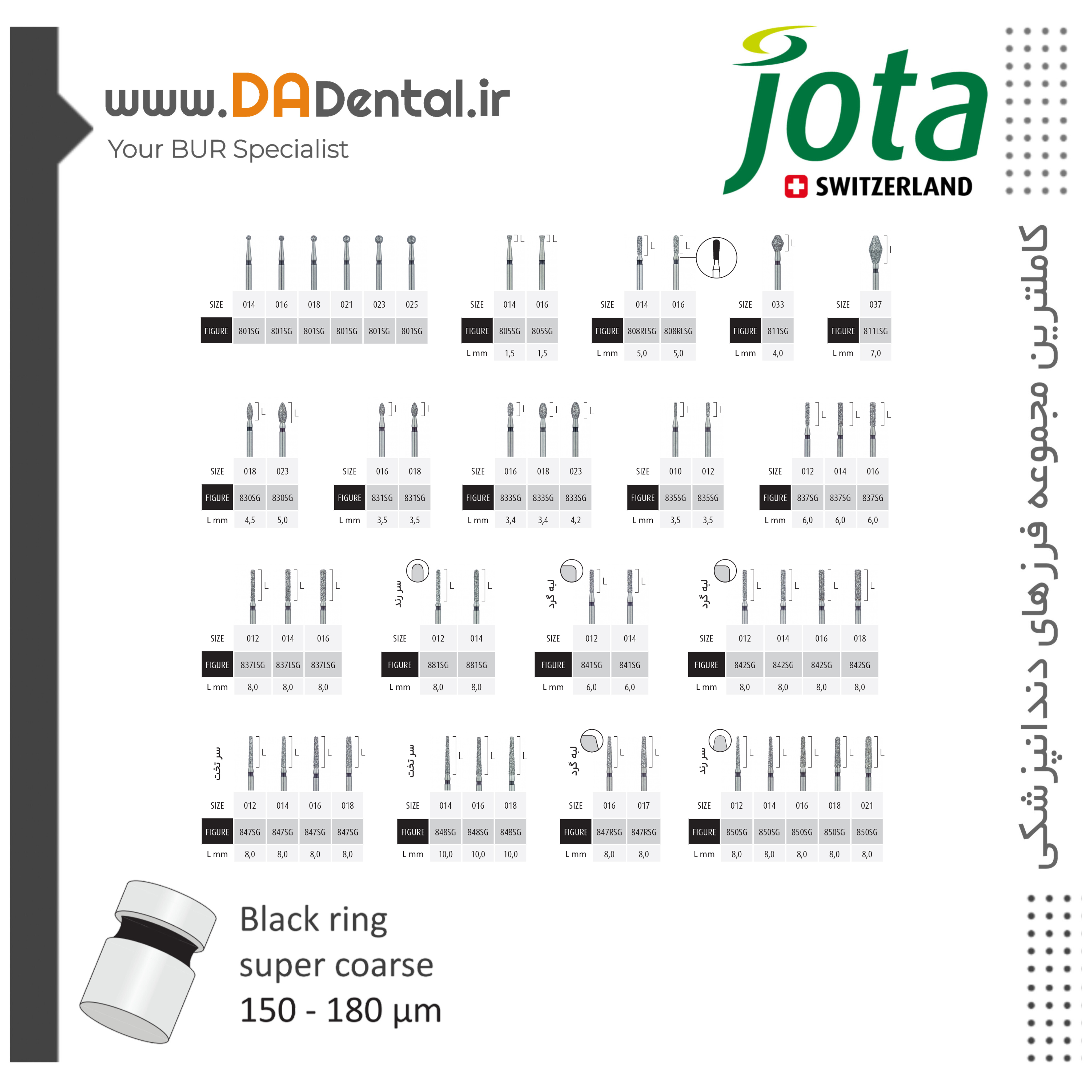 فرز الماسی دور مشکی