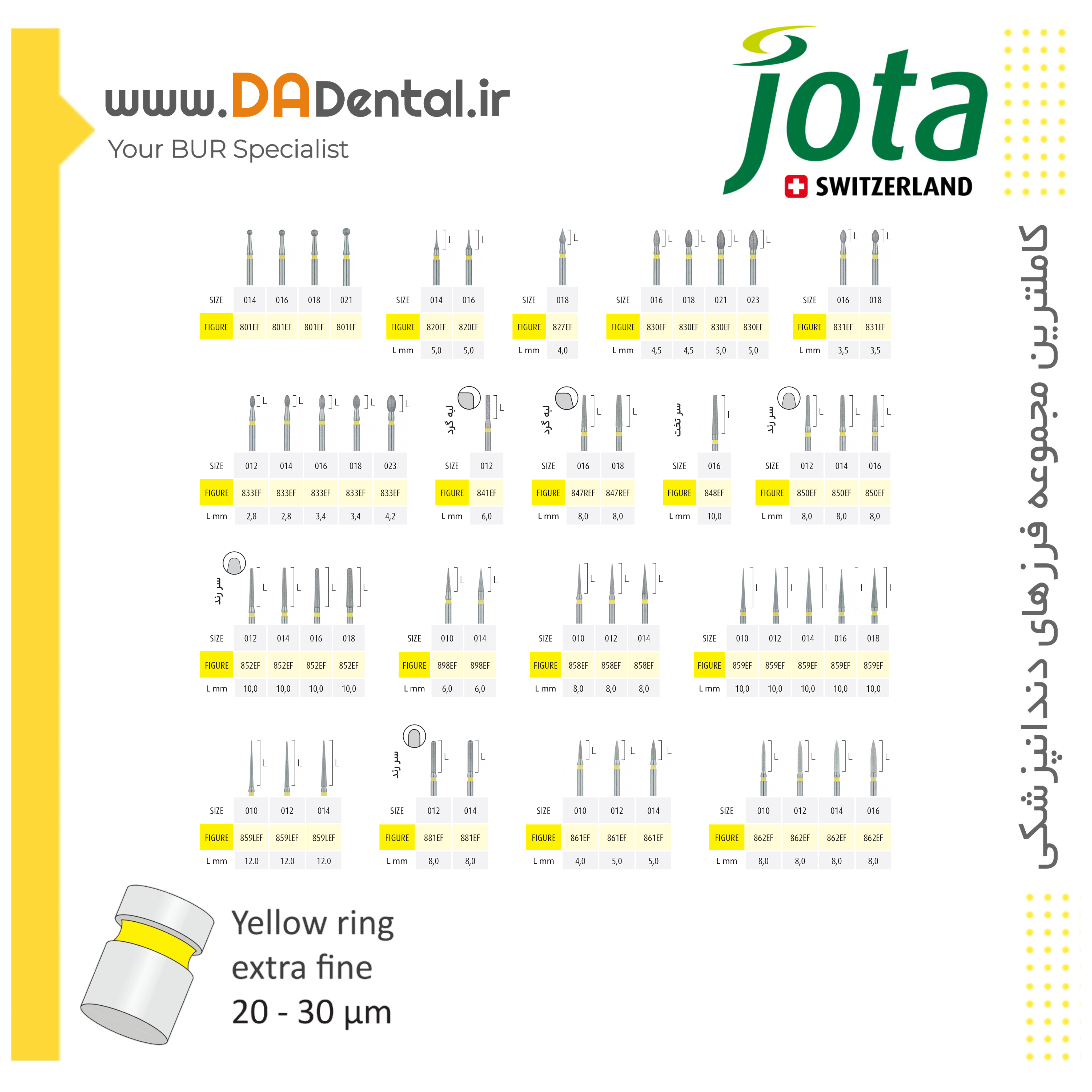 فرز الماسی دور زرد