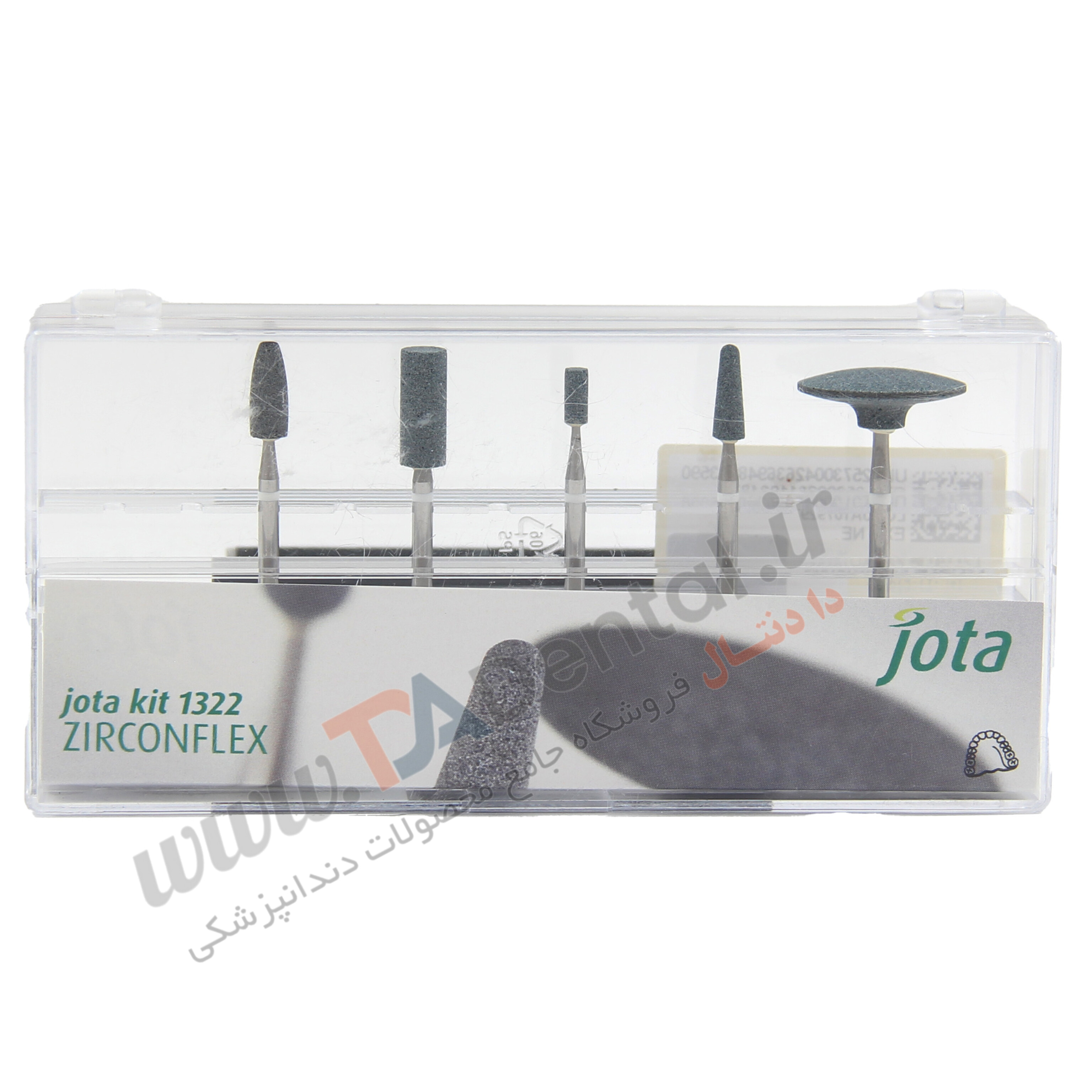 کیت سنگ نرم پرداخت زیرکونیا مخصوص هندپیس جوتا JOTA کد 1322