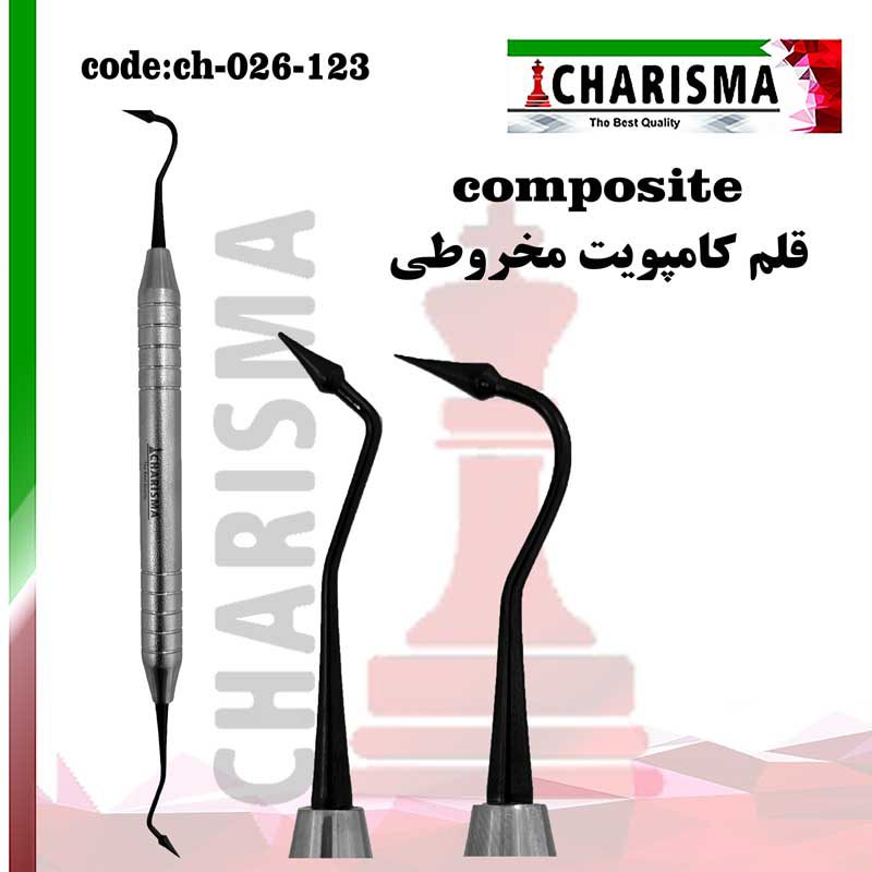 قلم کامپوزیت مخروطی روکش تیتانیوم مشکی کاریزما CHARISMA کد CH-026-123