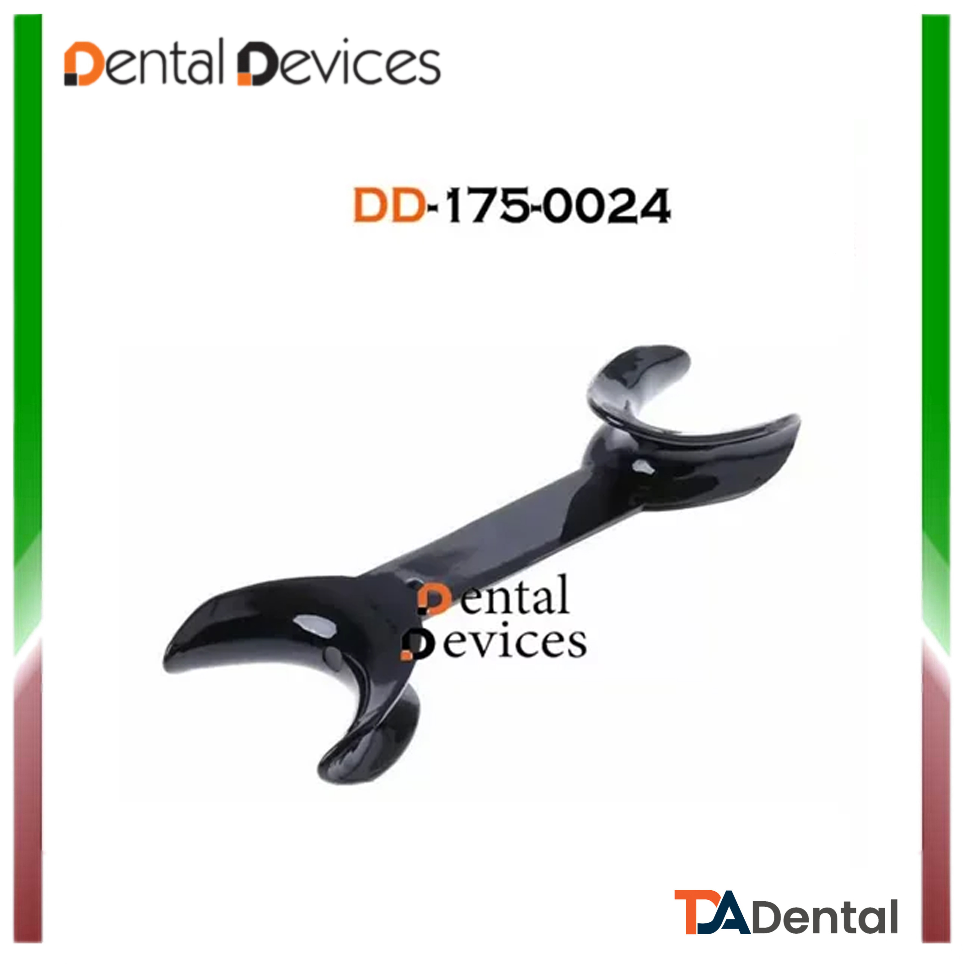 دهان بازکن دوطرفه مشکی دنتال دیوایس Dental Devices کد DD-175-0024