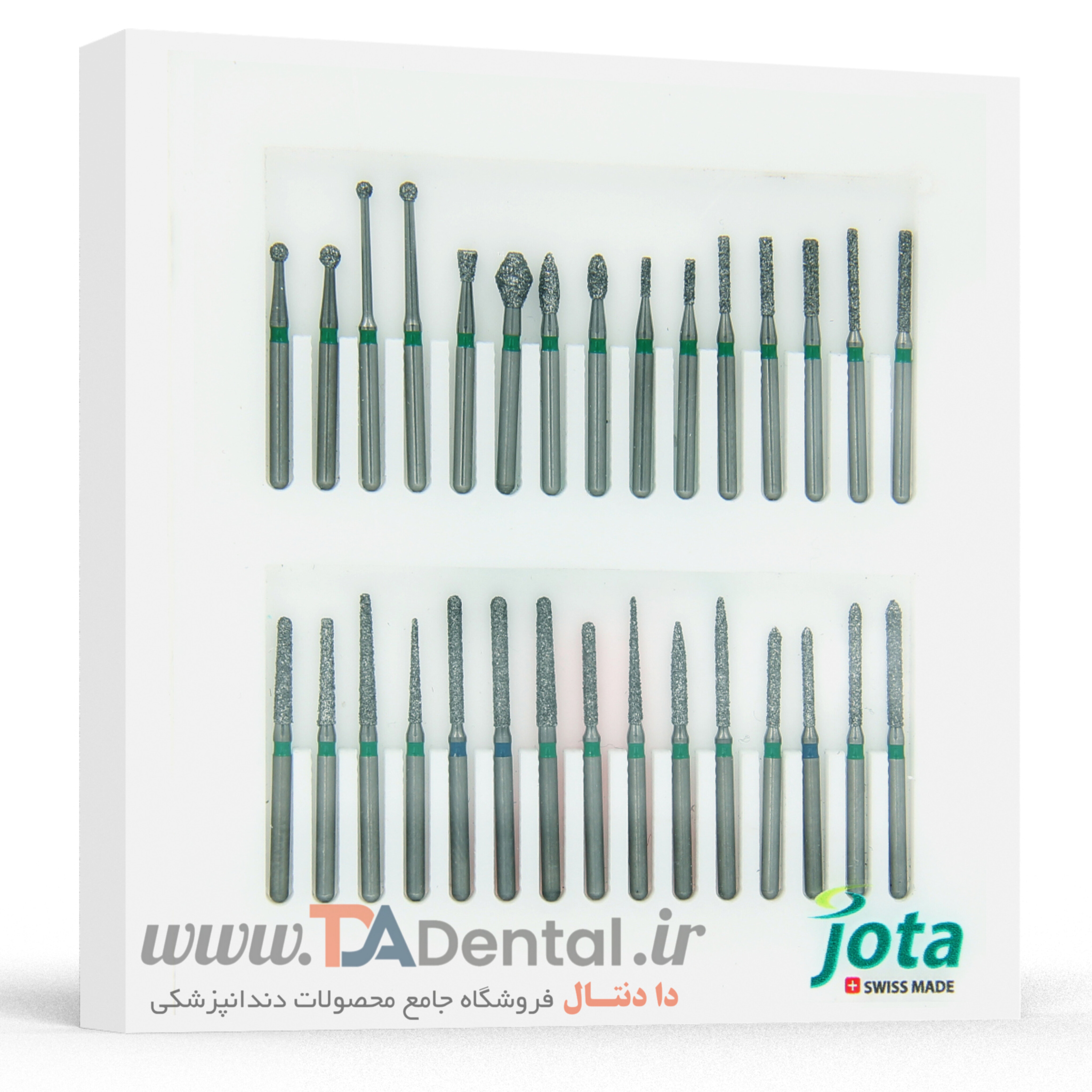 کیت کامل فرزهای الماسی دور سبز جوتا