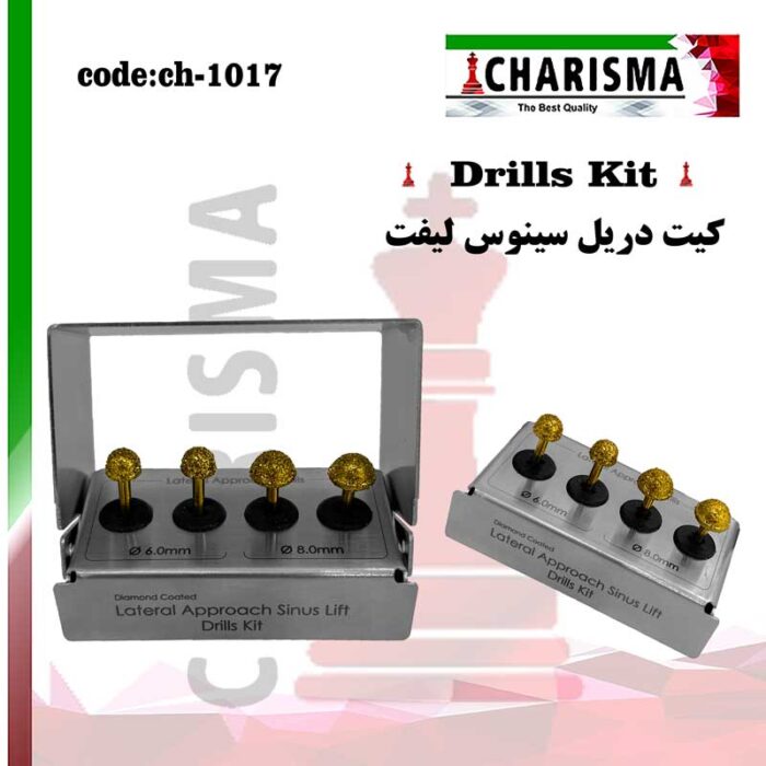 کیت دریل ( فرز ) سینوس لیفت 4عددی کاریزما CHARISMA کد ch-1017